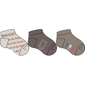 Baby sokjes jongens fantasie - maat 19/20 - 12 paar - 90% KATOEN - Naadloos