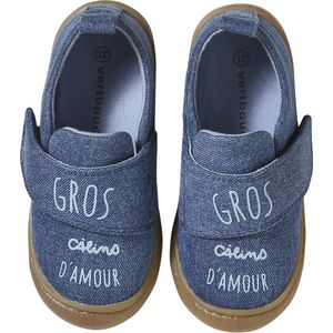 Vertbaudet - Denim - Pantoffels - Klittenband - Voor Baby