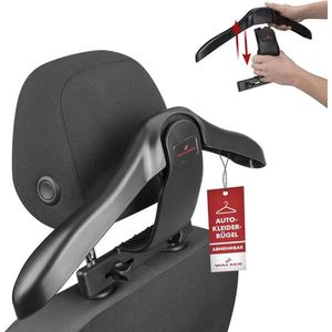 auto kleerhanger, jashouder hoofdsteun Henry, auto reis kleerhanger, hoofdsteun kleerhanger 45x7.5x26 cm