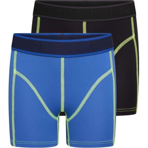 Beeren 2-Pck Mix&Match J. Boxer Uni Blauw/Zwart 134/140