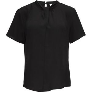 s.Oliver BLACK LABEL - Damesblouse - Zwart - Korte Mouwen