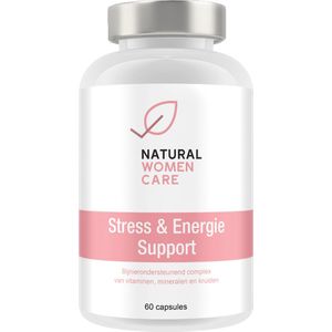 Natural Women Care - Stress & Energie Support - Vitamine - kruiden - Mineralen - Bijnier - bijnier ondersteunend - stress - energie  - Vegan