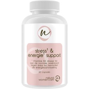 Natural Women Care - Stress & Energie Support - Vitamine - kruiden - Mineralen - Bijnier - bijnier ondersteunend - stress - energie  - Vegan