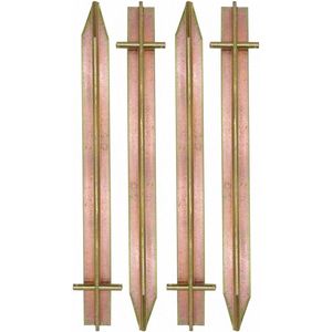 4 stalen Haringen T-profiel 300x25mm - Tentharingen voor Harde grond - Ankers voor Tenten - Tentnagels Haring Set