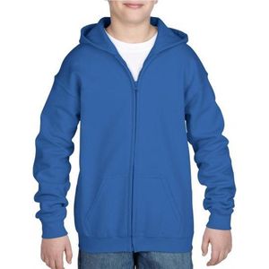 Kobalt blauwe capuchon vest voor jongens L (164)