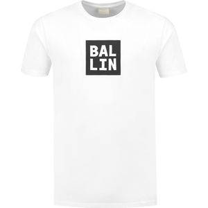 Ballin Amsterdam - Heren Regular fit T-shirts Crewneck SS - White - Maat M
