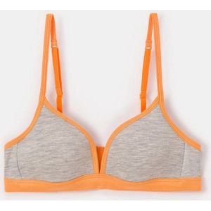 Woody voorgevormde beha meisjes - lichtgrijs mélange - 251-10-BRB-Z/142 - maat 80A