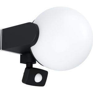 EGLO Rubio Wandlamp Buiten - Sensor - E27 - 17 cm - Sensor - Zwart/Wit