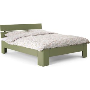 Beter Bed Fresh 400 Bedframe met Hoofdbord - 140x210 cm - Rietgroen