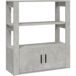 vidaXL-Dressoir-80x30x90-cm-bewerkt-hout-betongrijs