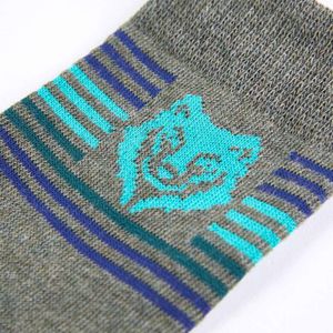 Kindersokken 5 paar - EU 23-26 - Leeuw en strepen