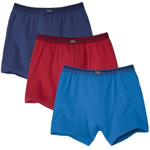 ATLAS FOR MEN - 3-pack effen boxershorts met stretch - Heren - Verkrijgbaar in grote maten - L