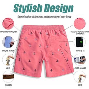 Sneldrogende zwembroek voor heren - Surfshorts en jongens zwemshorts