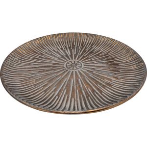Deco4yourhome - Dienblad - Goud Antiek - Metaal - 40 cm - Plateau