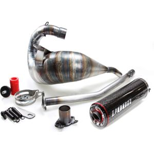 Uitlaat VOCA Cross Rookie Derbi Senda 50 DRD Racing SM / Derbi senda 50 R DRD PRO Enduro 80 T/m 90cc Bovenlangs Carbon