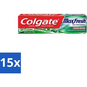 Colgate - Max Fresh Clean Mint - Tandpasta - 100ml - Bulkverpakking - 15 stuks