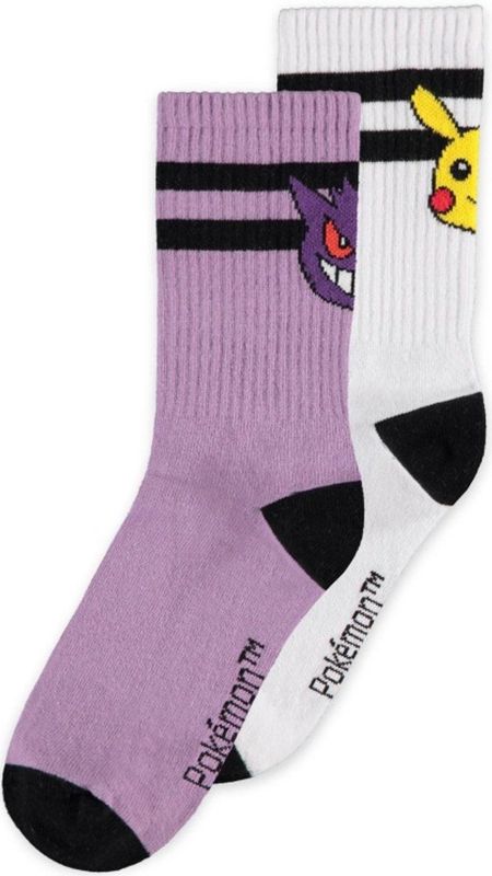 Pokémon - Set van 2 paar sokken - 39/42 - Gengar & Pikachu