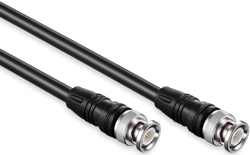 BNC - BNC Kabel - RG58 - Zwart - 50 Ohm - 5 Meter