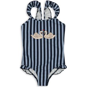 Konges Sløjd Dea Zwempak/Badpak Frill - Navy Stripe