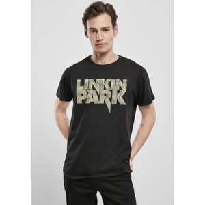 Merchcode Linkin Park - Linkin Park Distressed Logo Heren T-shirt - XS - Zwart