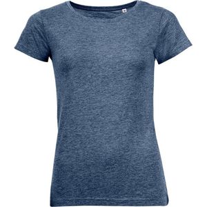SOLS Dames/dames T-Shirt met Gemengde Korte Mouwen (Heide-Marine)