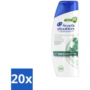 20 x Head & Shoulders - 2in1 Anti-Roos Shampoo & Conditioner - Jeukende Hoofdhuid - 270ml - Shampoo Conditioner - 2 In 1 Shampoo - Vitamine Shampoo