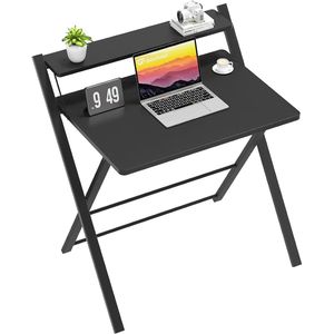 Kleine Opvouwbare Tafel - Gaming Tafel - Zwart - 70 cm