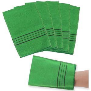 TRANKIELO® - 5 Stuks Koreaanse Exfoliërende Wanten – Dubbelzijdige Scrubhandschoenen voor Dode Huidcellen en Reiniging