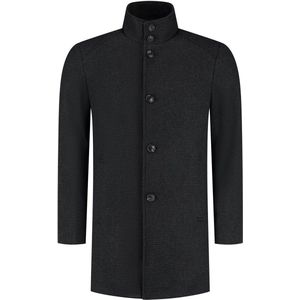 GENTS - Coat stand-up - Polyblend - Antraciet - Maat 46/46