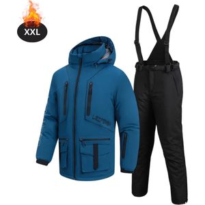 Bovista Skipak - SkiBroek - Skijas - Ski Suit - Wintersport - Heren - 2-Delig - Blauw - Maat S