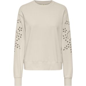 Jacqueline de Yong Trui Jdyjinni Emb Sweat Jrs 15355858 Birch/emb Dames Maat - S