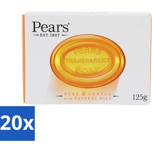 20 x Pears - Zeep - Transparant - Zacht - 125 Gr - Pears Zeep - Mint Zeep - Mint Extract Zeep - Verkoelende Zeep - Zachte Zeep
