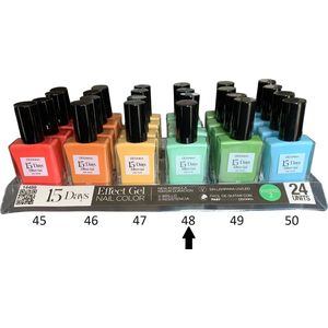 D'Donna - 15-Days Effect Gel Nagellak PASTEL 2 - Warm Licht Groen - 1 Flesje met 16 ml. inhoud - Nummer 48