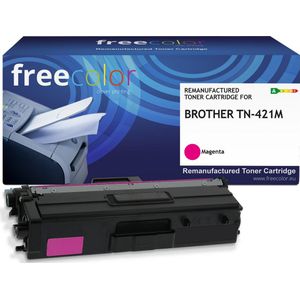 freecolor Toner vervangt Brother TN421M Compatibel Magenta 1800 bladzijden TN421M-FRC