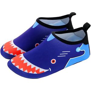 ATTREZZO® Waterschoenen - Kinderen - maat 27/28 - Blauw met Haai