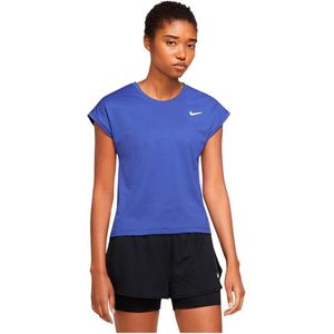 Nike Court Dri Fit Victory T-shirt Met Korte Mouwen Vrouwen Blauw - Maat XS