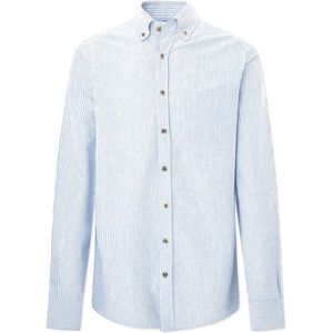Hackett Oxford Stripe Shirt Met Lange Mouwen Blauw S Man