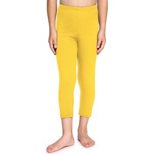 Merry Style Meisjes Leggings - Sport - Vrijetijdsbroek - Capri - Katoen - MS-MS10-226-LE - Geel - 152