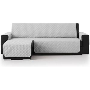 Duo quilt Chaise Longue links - Bankbeschermer - 280cm breed - Lichtgrijs - OekoTex keurmerk