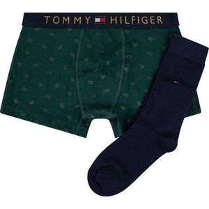 Tommy Hilfiger Trunk + Sock Set Boxershorts Heren - Donkergroen - Maat L