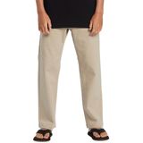 Quiksilver - DNA Twill - Broek - Beige - Vaste Broek met Elastische Taille voor Jongens 8 - 16