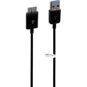 1,8 m USB 3.0 kabel. Robuuste datakabel / oplaadkabel Micro USB 3.0 geschikt voor o.a. Seagate Game Drive STGD4000400, STEA2000403, STEA4000402, STGG8000400, Game Pass Special Edition STEA2000417, STEA4000407, Ginger G7, Ginger G7s, G21