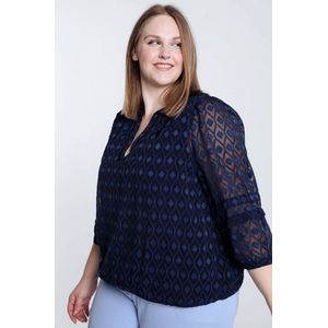 Paprika Effen blouse met ballonmouwen