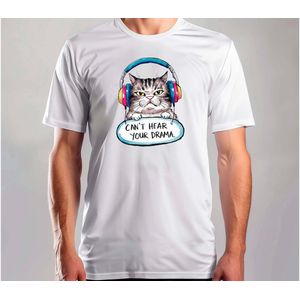 Can't Hear Your Drama - T Shirt - Funny - SoFunny - Grappig - ZoGrappig - Sarcasm - SarcasticHumor - Sarcasme - Sarcastisch