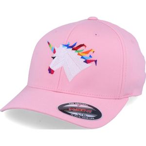 Hatstore- Rainbow Paper Unicorn Pink Flexfit - Origami Cap