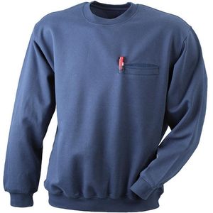 James and Nicholson Heren Ronde Zak Sweatshirt (Marine)