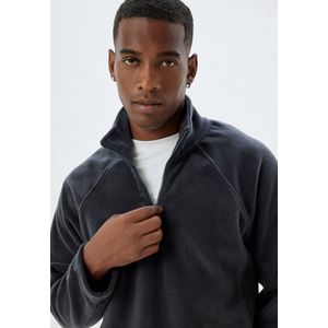 Halve ritssluiting Stiksel detail Sweatshirt