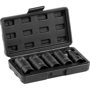 VEVOR Wielmoer-Slagdoppenset 12,7 Mm Aandrijving Metrisch & Sae 4-Delig