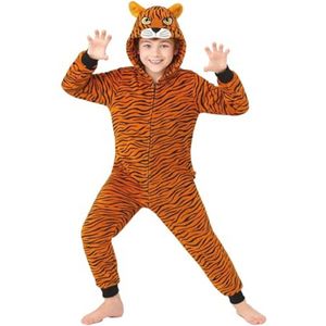 Zachte Fleece Dieren Pyjama voor Kinderen - Onesie voor Jongens en Meisjes, 2-13 jaar