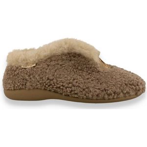 Hush Puppies -Dames -  taupe donker - pantoffels - maat 36